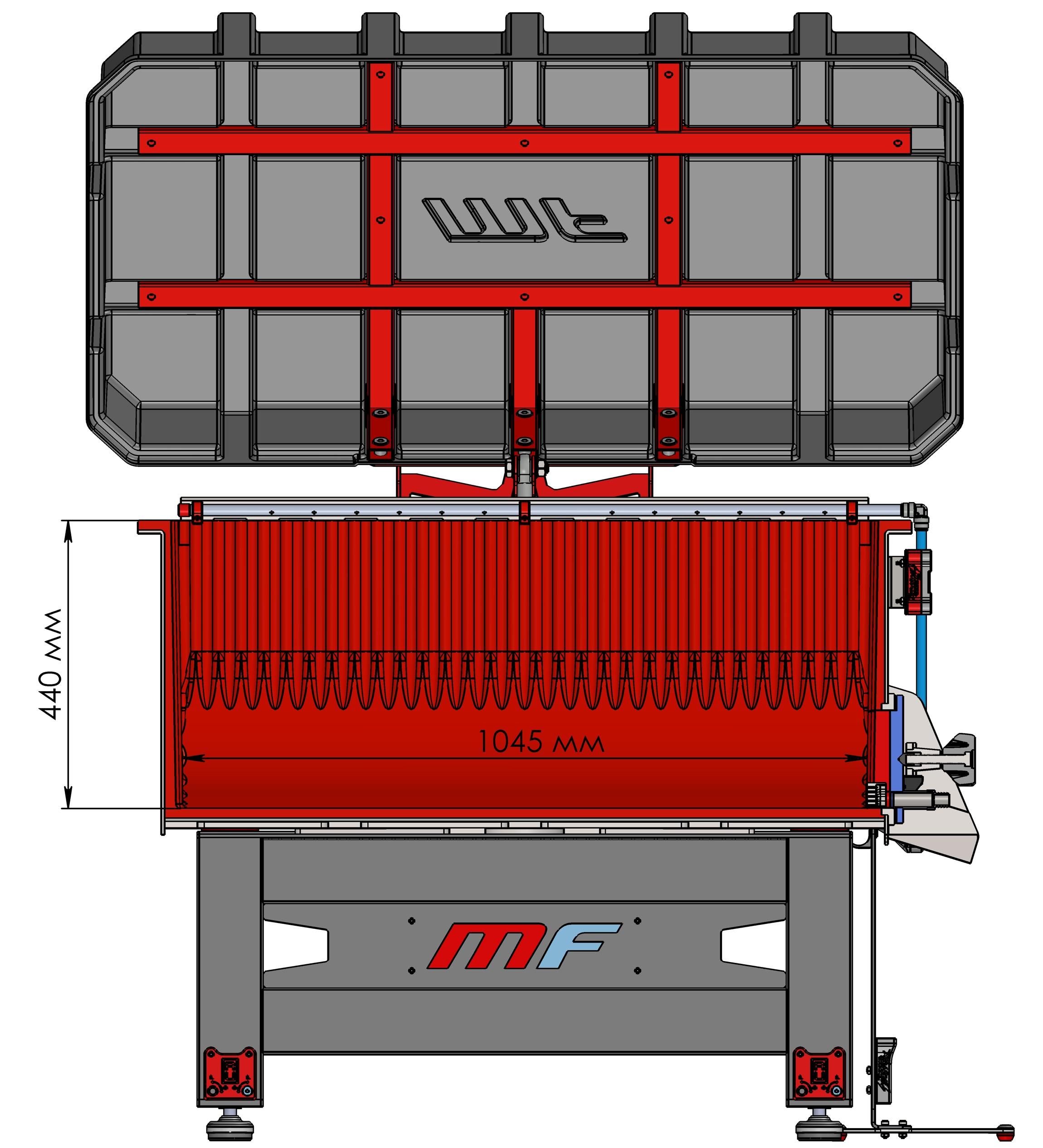 Размеры виборогалтовки MF-150